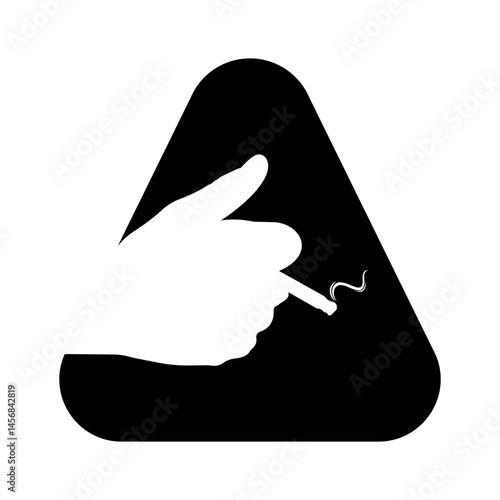 Smoking Logo combine with letter A vector template