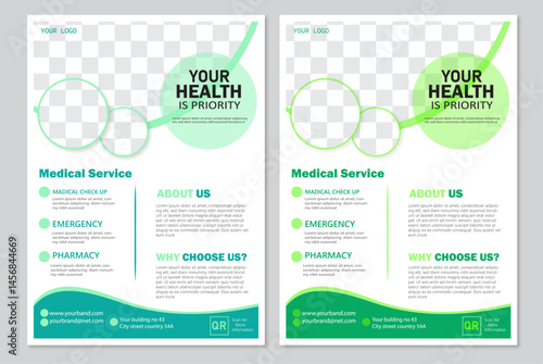  Creative and Modern Medical flyer layout.
