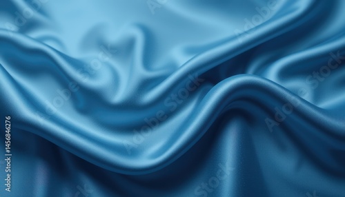 Wallpaper Mural Smooth, flowing, light blue silk fabric texture. Torontodigital.ca