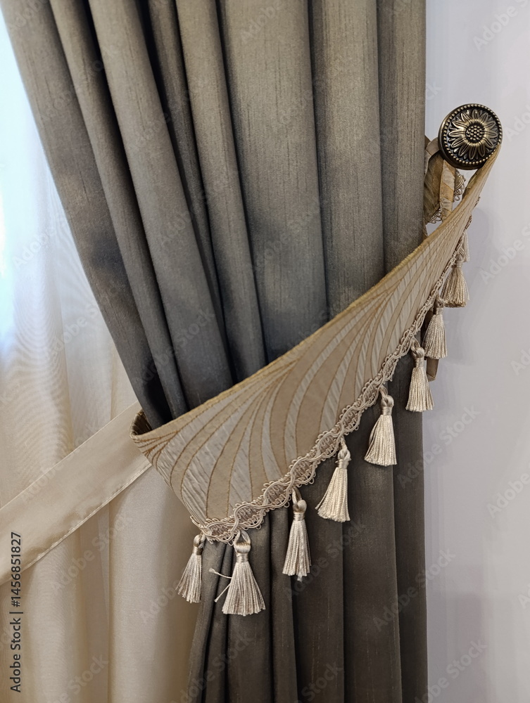 brown velvet curtain, beautiful curtain, curtain, interior decor