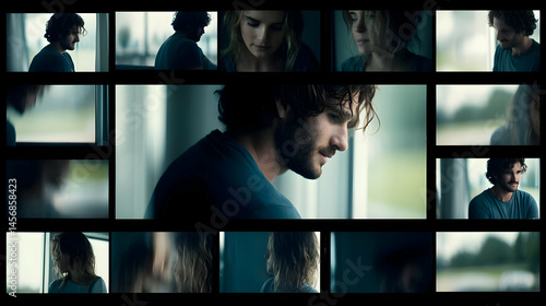 with multiple versions of the same actor in one film scene