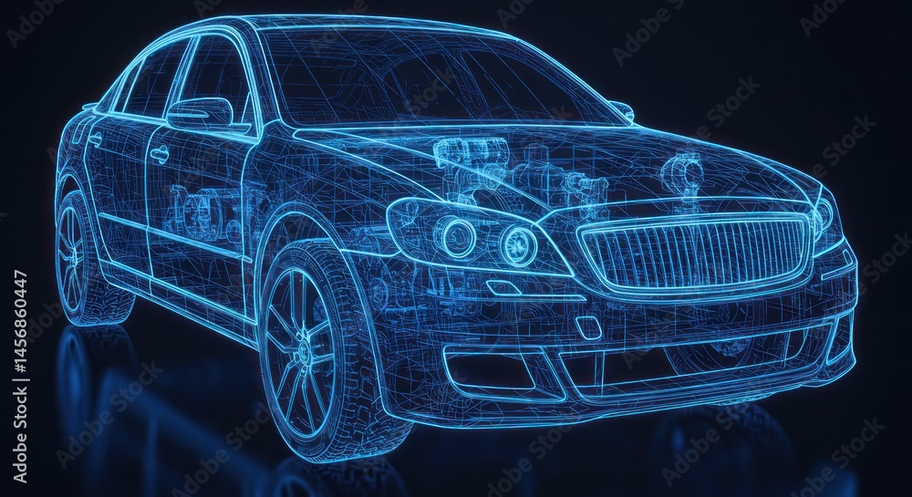 Abstract network of connected dots and lines on a gradient blue background. Abstract network of connected dots and lines on a gradient blue background.