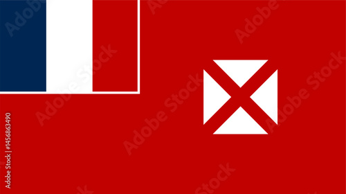 Flag of wallis and futuna.eps