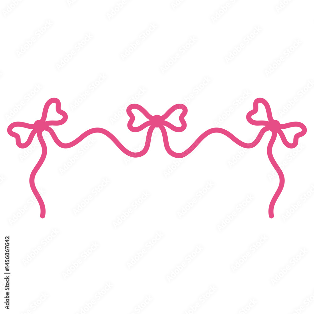 pink ribbon bow border pink ribbon bow border