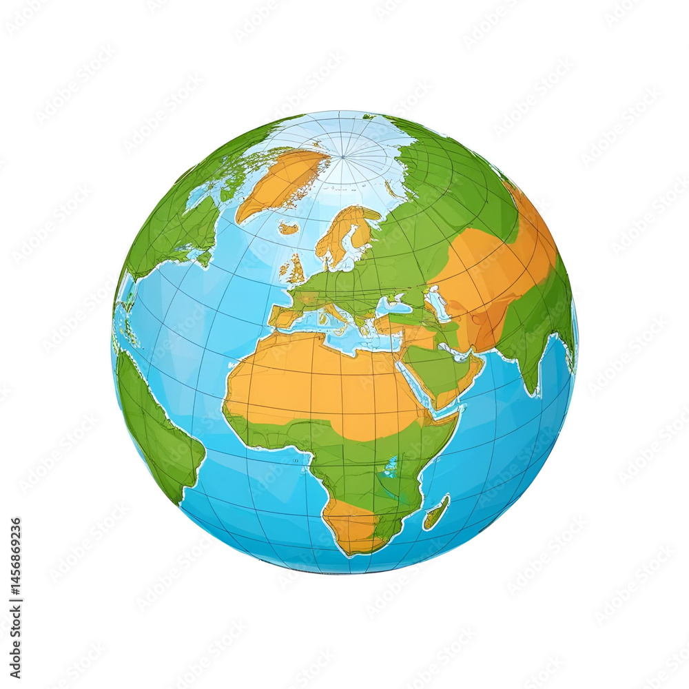 earth globe isolated on white earth globe isolated on white