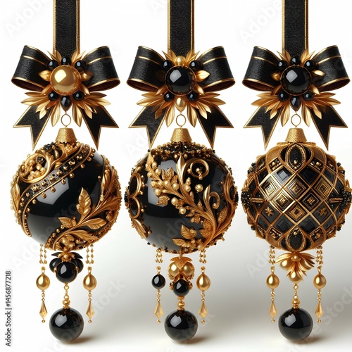 baroque, gold, pearl, ornate, christmas ornament, decorative, premium, luxurious, intricate, detailed, delicate