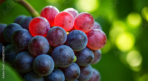 Wallpaper Mural Juicy Red and Blue Grapes on the Vine Torontodigital.ca