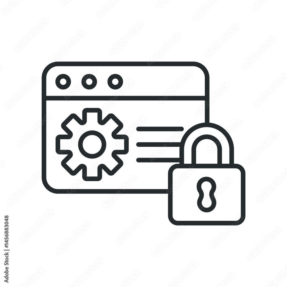 secure data processing icons isolated on White Background. Flat style design secure data processing icons isolated on White Background. Flat style design