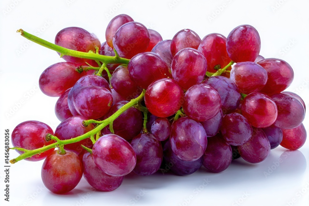Plump and Juicy A Cluster of Fresh Purple Grapes Plump and Juicy A Cluster of Fresh Purple Grapes