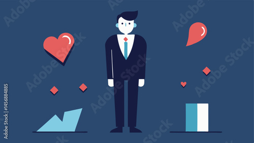 Dangerous Charm A welldressed person leaning against a wall with a smug expression surrounded by broken hearts and abandoned objects conveying charm mixed with malevolence.