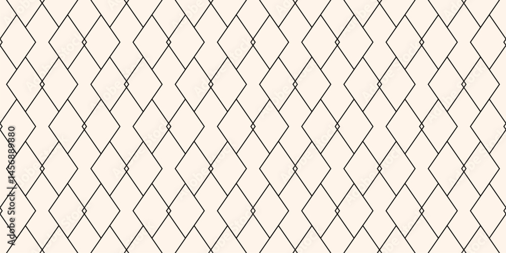 Subtle vector geometric lines texture. Black and white minimalist seamless pattern with diamonds, outline rhombuses, linear grid. Minimal abstract monochrome ornament. Art deco style. Geo background Subtle vector geometric lines texture. Black and white minimalist seamless pattern with diamonds, outline rhombuses, linear grid. Minimal abstract monochrome ornament. Art deco style. Geo background