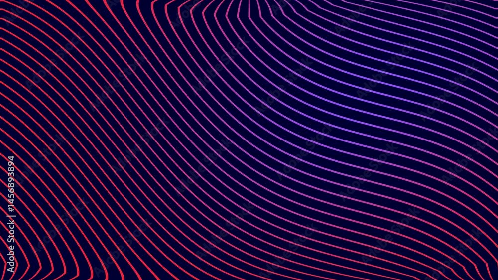Curve line pattern on dark blue background moving slowly. black and white striped background Curve line pattern on dark blue background moving slowly. black and white striped background