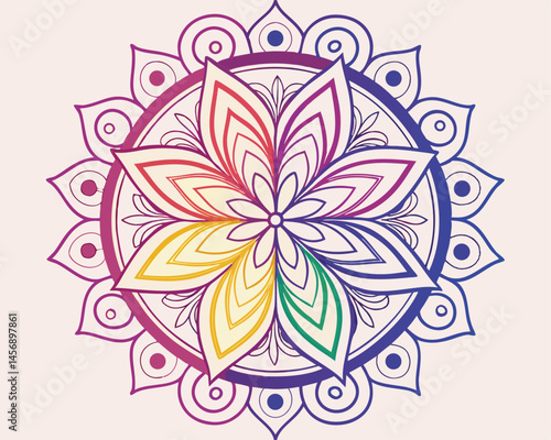 Mandala For Yoga Studio Decor