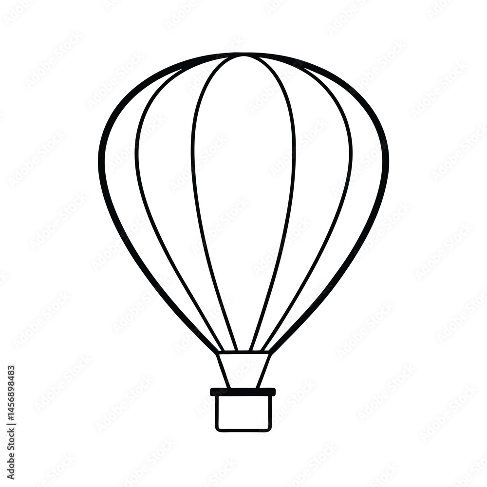 Naklejka premium hot air balloon vector illustration