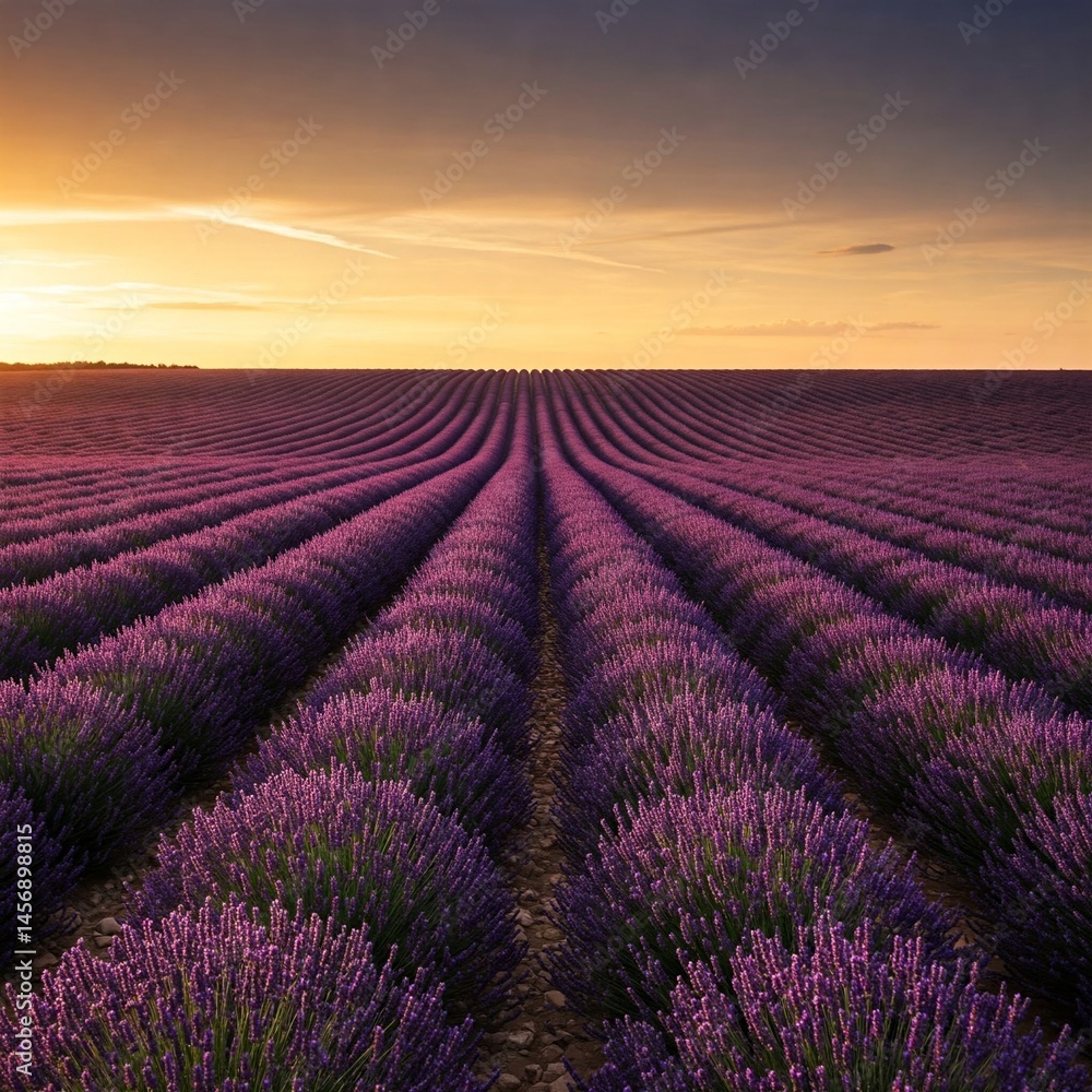 lavender field at sunset lavender field at sunset