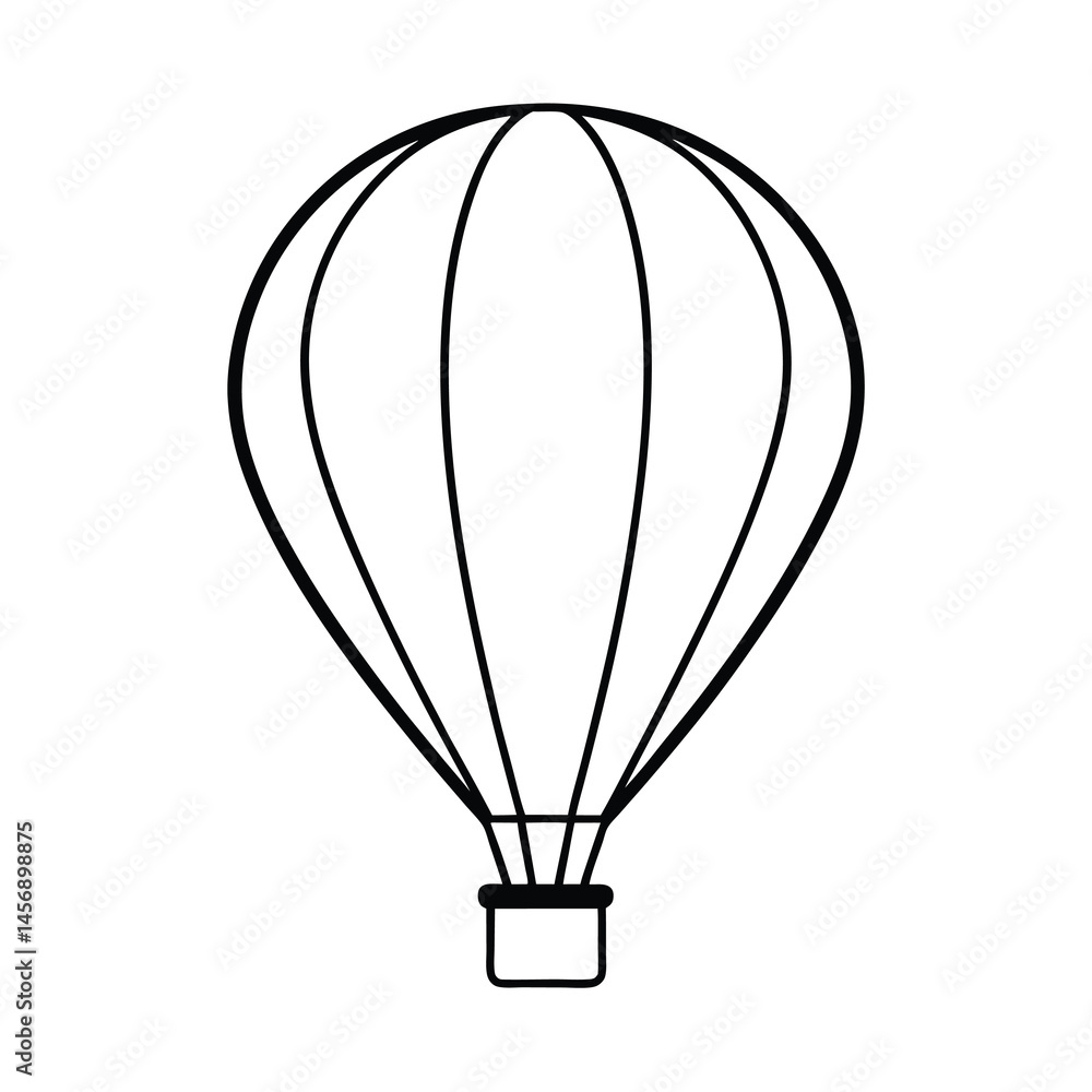 Obraz premium hot air balloon vector illustration