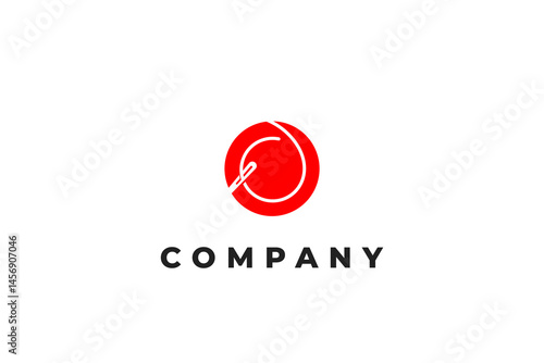 letter o needle and sewing thread taylor logo