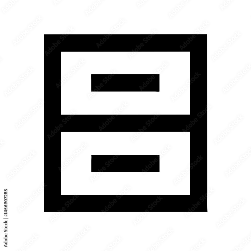 Simple archive file cabinet icon, isolated on white background, for websites and applications Simple archive file cabinet icon, isolated on white background, for websites and applications