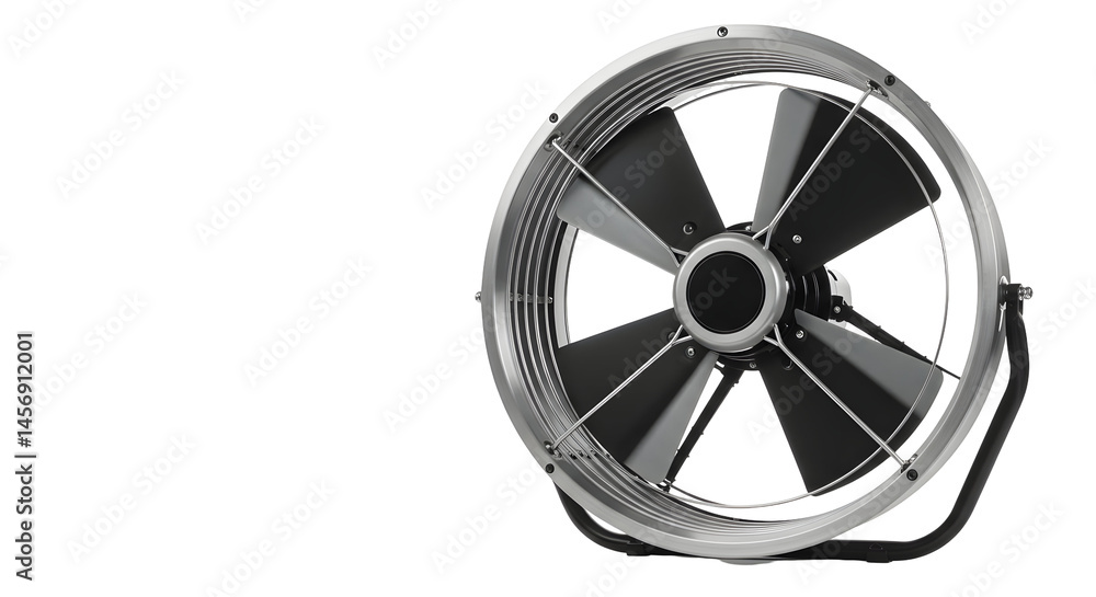 Fototapeta premium Modern metal fan isolated