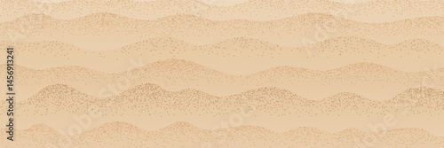 Sand background. Sea yellow sand. Vector