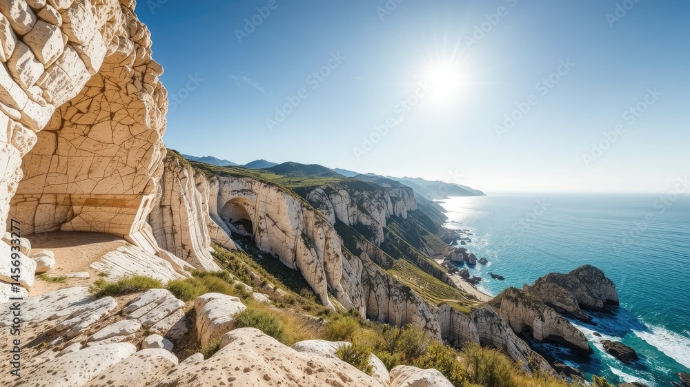 Majestic La Scala dei Turchi, Agrigento, Sicily, Italy, breathtaking coastal cliffs. Majestic La Scala dei Turchi, Agrigento, Sicily, Italy, breathtaking coastal cliffs.