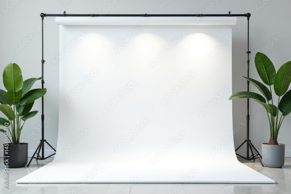 Clean, pure white backdrop for product photography, surface, spotless