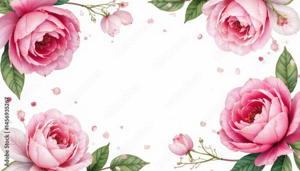 Delicate watercolor roses & peonies, blush pink hues, blush, flowers, pastel