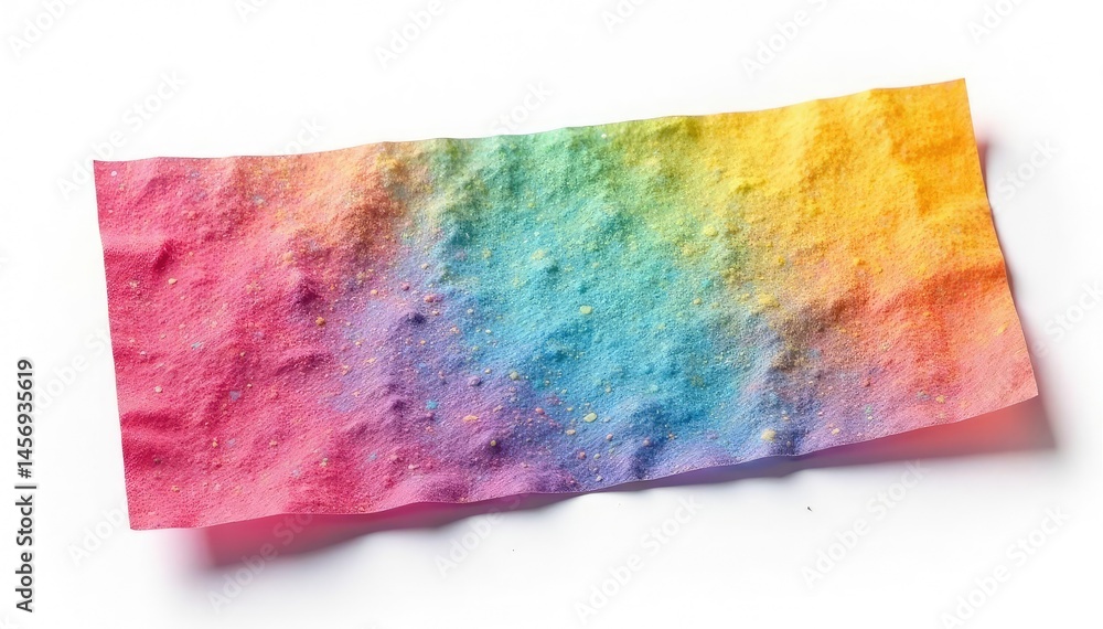 Single, vibrant colored flap isolated on pure white background , fabric, vibrant, object