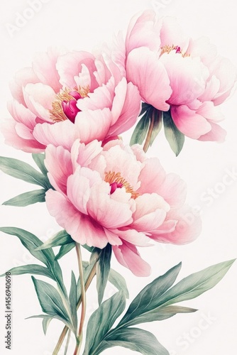 Pink Peonies in Bloom