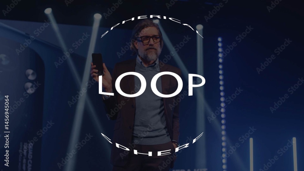 Spherical Text Loop Stock Template | Adobe Stock