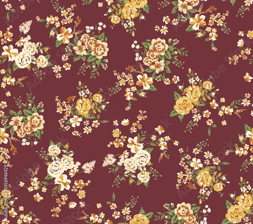 seamless pattern with flowers