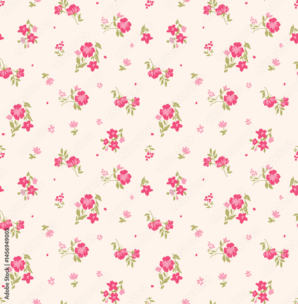 seamless pattern with pink flowers seamless pattern with pink flowers