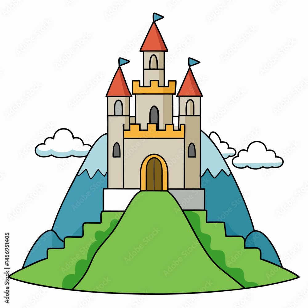 Naklejka premium fairy tale castle