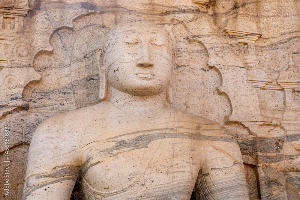 Buddha in Sri Lanka,.Gal Vihara in Polonnaruwa