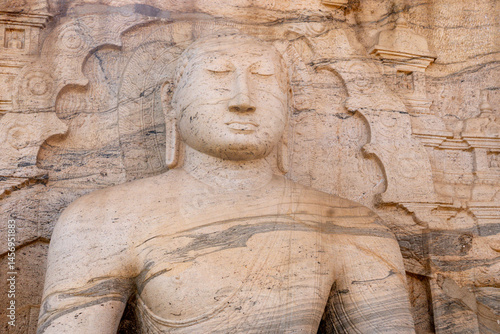 Obraz na płótnie Buddha in Sri Lanka,.Gal Vihara in Polonnaruwa w salonie