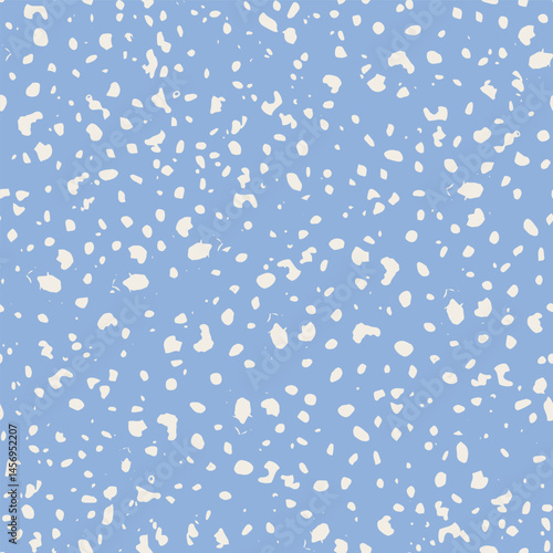 composition notebook Seamless Vector Pattern white abstract formless spots on pastel blue