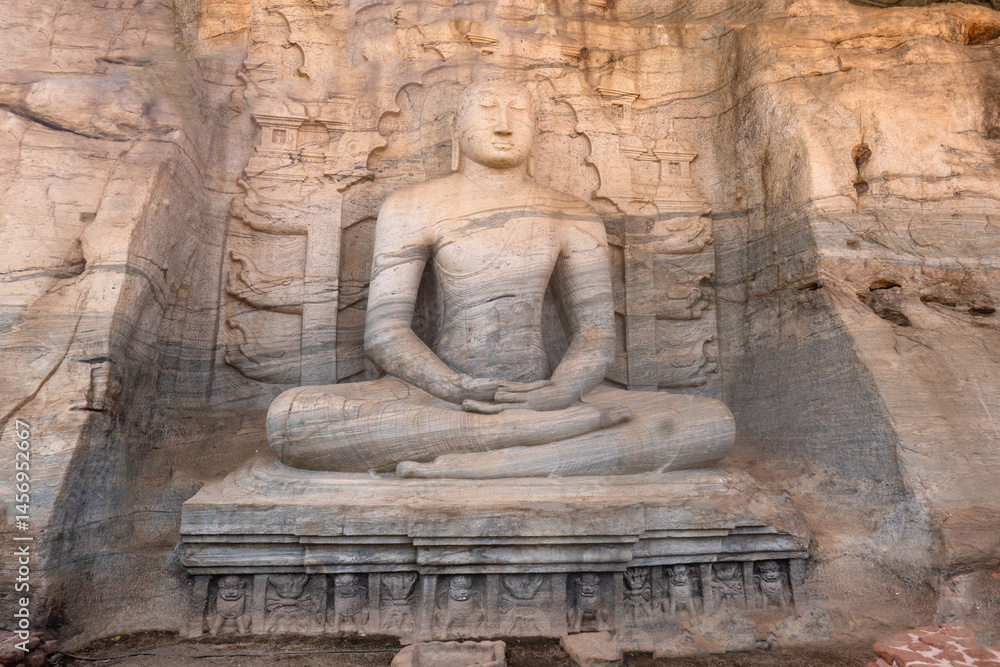 Buddha in Sri Lanka,.Gal Vihara in Polonnaruwa
