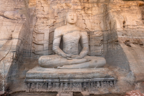 Buddha in Sri Lanka,.Gal Vihara in Polonnaruwa