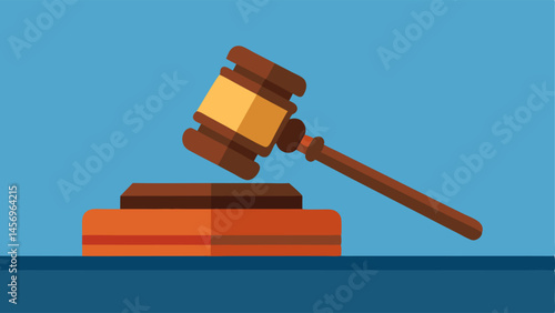 Gavel on Bench A closeup of a gavel resting on a judges bench symbolizing the transition from the victims words to the verdict.