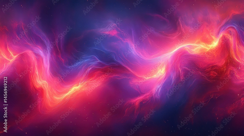 Abstract swirling nebulae of vibrant colors Abstract swirling nebulae of vibrant colors