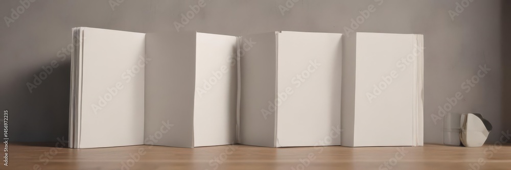 Empty vertical photo album, ready for your images Clean, modern aesthetic , texture, product Empty vertical photo album, ready for your images Clean, modern aesthetic , texture, product