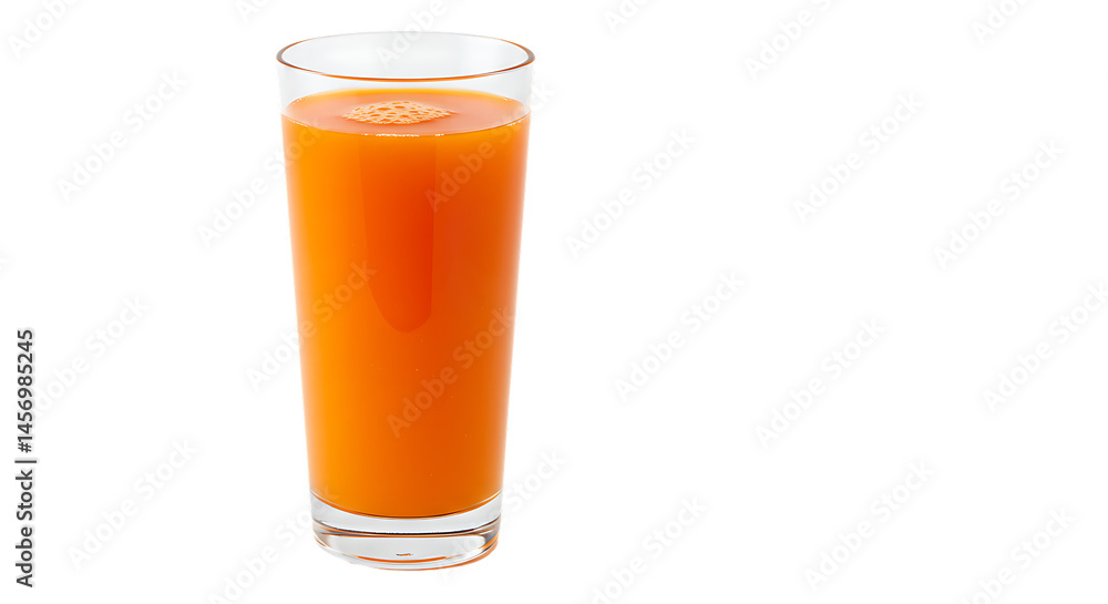 Glass of carrot juice isolated on transparent background Glass of carrot juice isolated on transparent background
