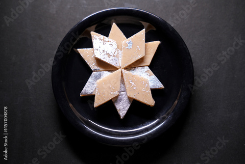Delicious Kaju Katli Indian sweet