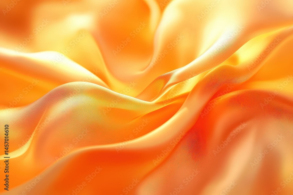 Obraz premium Close-up view of luxurious, flowing, golden fabric.