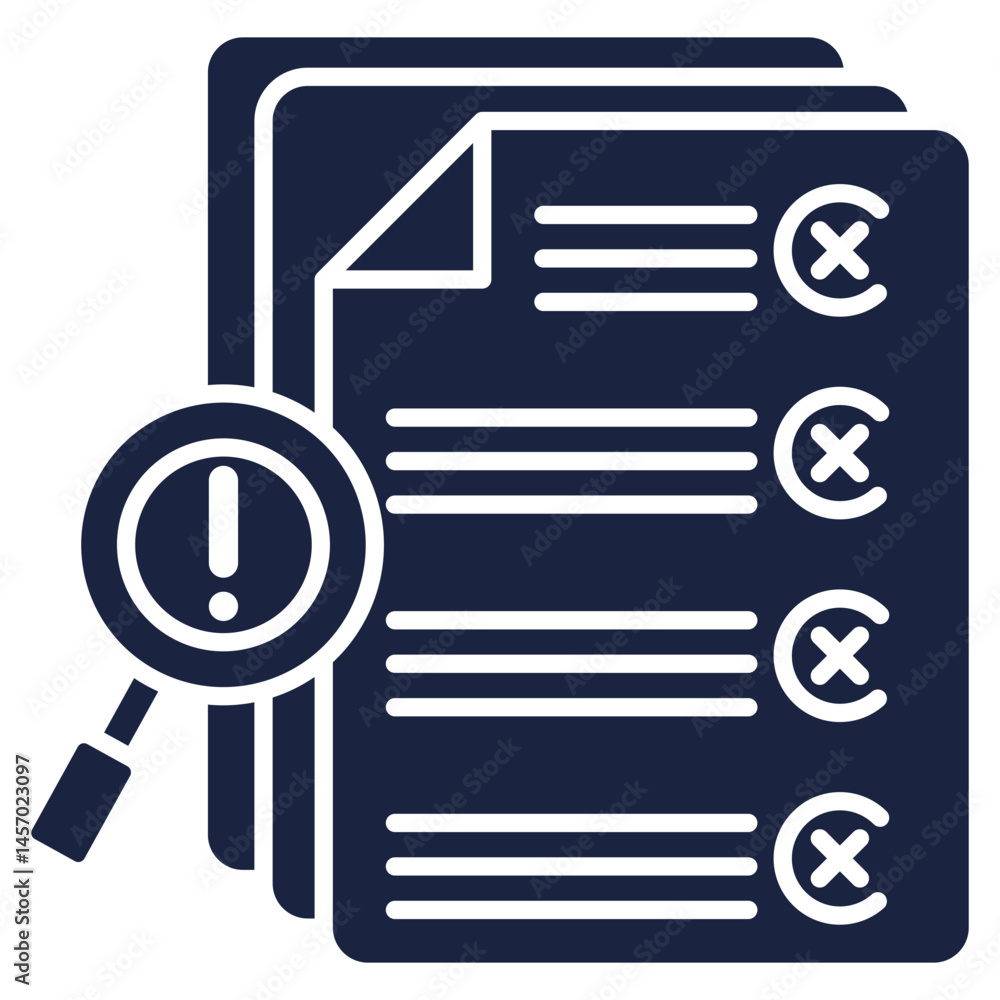 Risk Assessment icon blue style Risk Assessment icon blue style