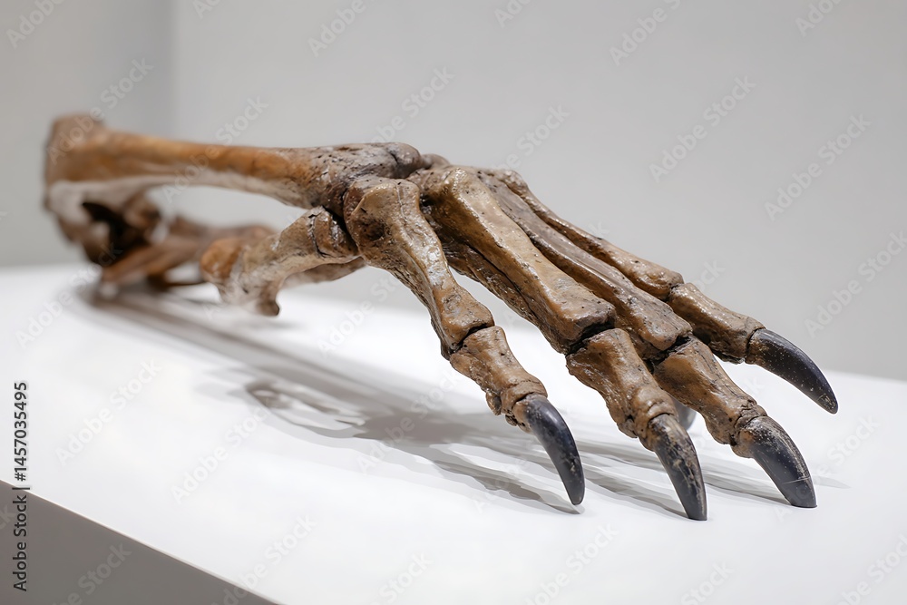 Fototapeta premium Fossil prehistoric animal limb