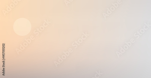 Minimalist Pastel Gradient with Circle: Soft Peach to Gray Ombre, Tranquil Light Effect, Elegant Backdrop for Design Projects and Calming Visual Communication Material