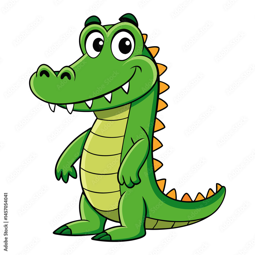 Fototapeta premium crocodile funny cartoon image
