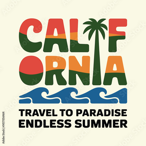 Summer T-Shirt Design Vector, Typography t-shirt Design, Summer vector Art & Illustration