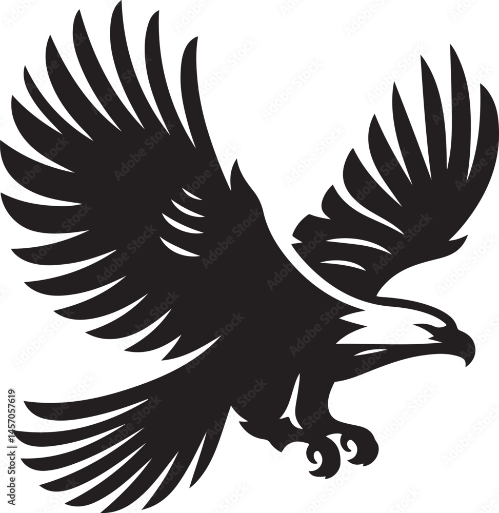 Obraz premium eagle tattoo vector